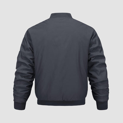 Men's Zip-Up Bomber Jacket – Stylish Lightweight Jacket for Casual Wear