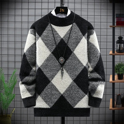 Men's Stylish Warm Jumper – Cozy Knit Sweater for Winter Fashion