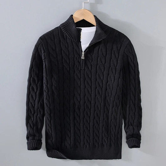 Men's Cable Knit Jumper – Cozy Sweater for Winter Fashion & Casual Wear