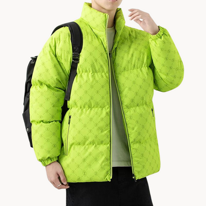 Padded Jacket for Men – Warm Insulated Coat with Hood for Winter Wear