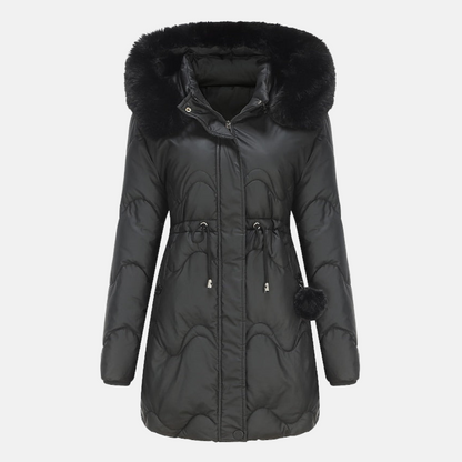 Women's Parka Jacket – Warm Waterproof Coat with Hood for Winter Fashion