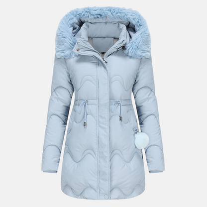 Women's Parka Jacket – Warm Waterproof Coat with Hood for Winter Fashion