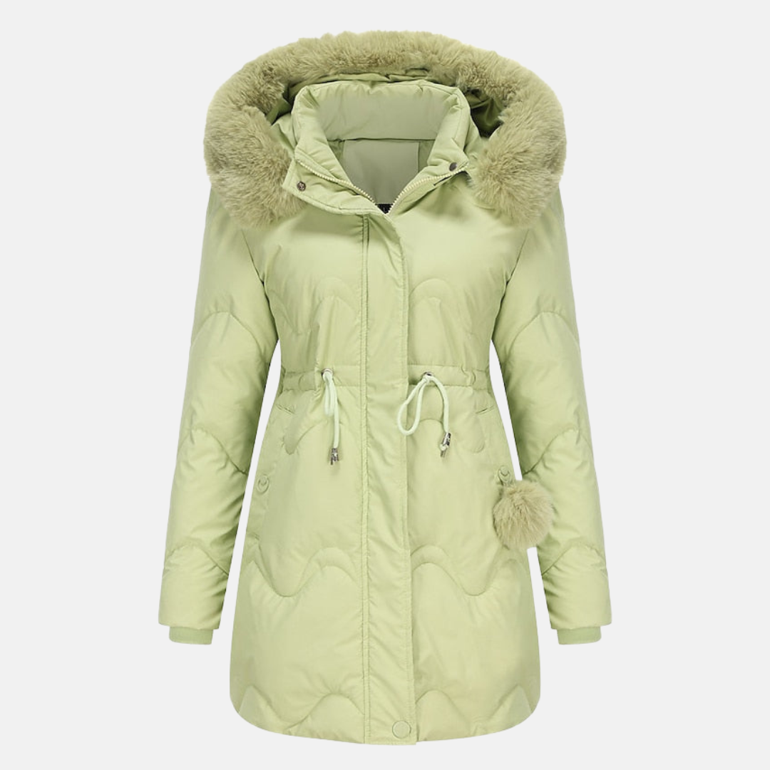 Women's Parka Jacket – Warm Waterproof Coat with Hood for Winter Fashion