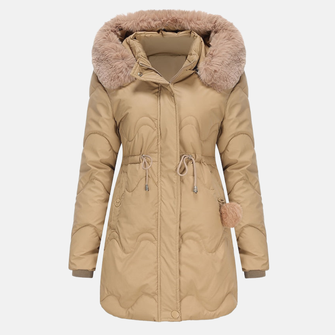 Women's Parka Jacket – Warm Waterproof Coat with Hood for Winter Fashion