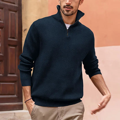 Men's Casual Knit Jumper – Soft Lightweight Sweater for Everyday Wear