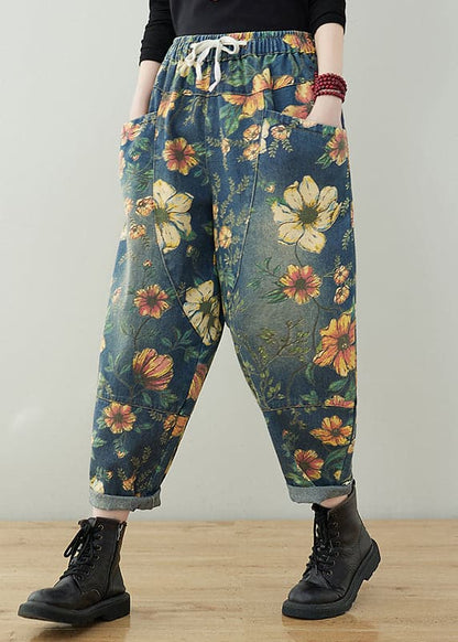 Floral Trousers for Women – Stylish High-Waisted Floral Print Pants