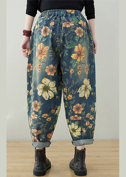 Floral Trousers for Women – Stylish High-Waisted Floral Print Pants