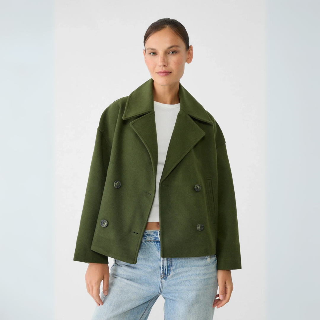 Women's Autumn Jacket – Classic Lightweight Fall Coat with Pockets