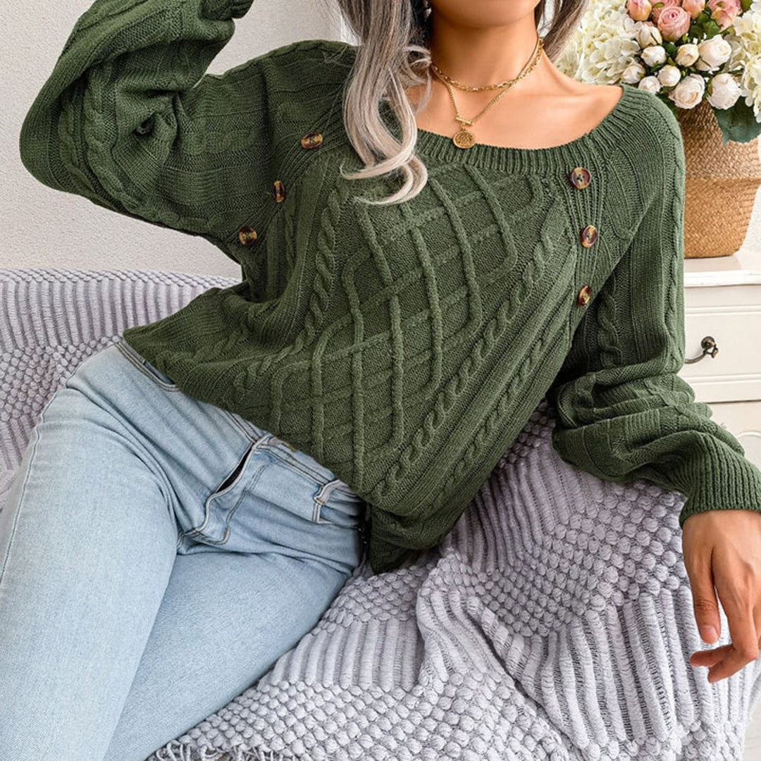 Women's Comfortable Jumper – Cozy Knit Sweater for Casual Wear & Style