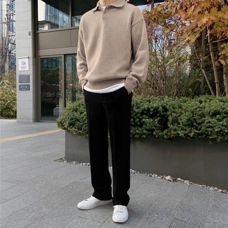 Men's Casual Jumper – Warm Knit Sweater for Fall and Winter Style