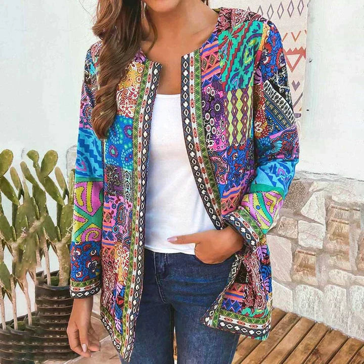 Women's Patterned Jacket – Stylish Lightweight Outerwear for Casual & Formal Wear