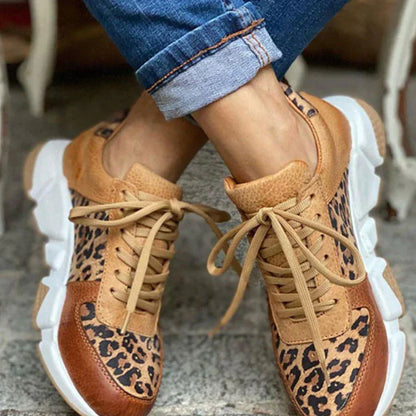 Women's Leopard Print Trainers – Stylish Athletic Sneakers for Casual Wear