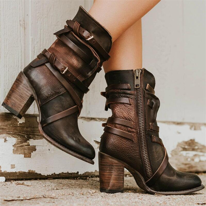 Leather Boots for Women – Stylish Ankle Boots, Comfortable & Durable Footwear