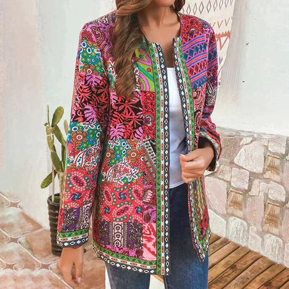 Women's Patterned Jacket – Stylish Lightweight Outerwear for Casual & Formal Wear