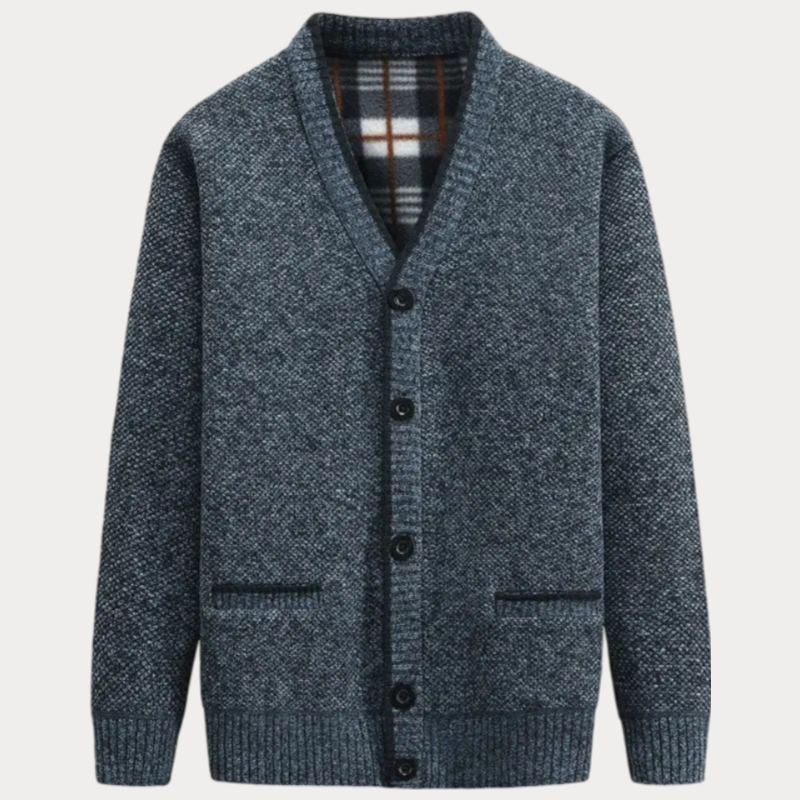 Men's V-Neck Cardigan – Stylish Knit Sweater for Casual and Formal Wear