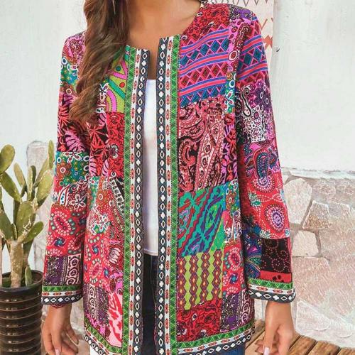 Women's Patterned Jacket – Stylish Lightweight Outerwear for Casual & Formal Wear