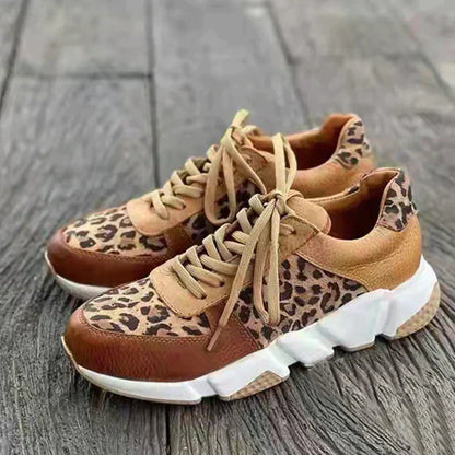 Women's Leopard Print Trainers – Stylish Athletic Sneakers for Casual Wear