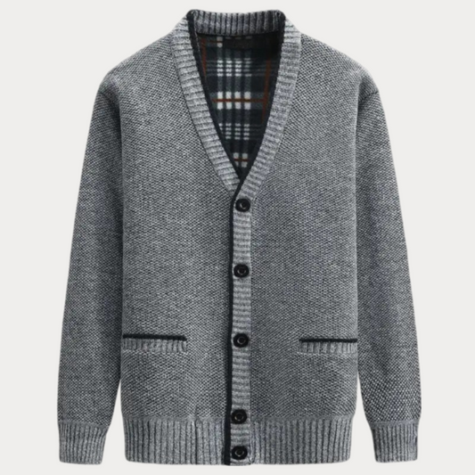 Men's V-Neck Cardigan – Stylish Knit Sweater for Casual and Formal Wear