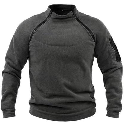 Men's Fleece Pullover – Casual Warm Sweater for Winter Comfort and Style