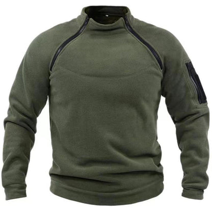 Men's Fleece Pullover – Casual Warm Sweater for Winter Comfort and Style