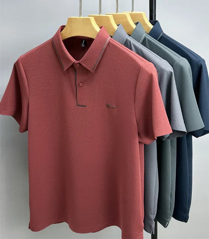 Men's Casual Polo Shirt – Soft Cotton Short Sleeve Top for Everyday Wear