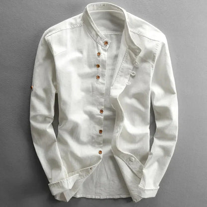 Japanese Shirt for Men – Stylish Cotton Button-Up with Unique Design