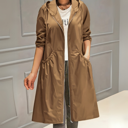 Women's Hooded Casual Coat – Stylish Lightweight Jacket for Everyday Wear