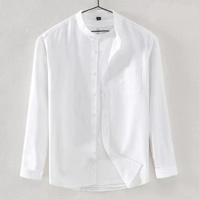 Men's High Collar Shirt – Stylish Dress Shirt for Formal and Casual Wear