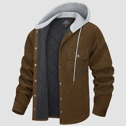 Cord Jacket for Men – Stylish Corduroy Jacket with Pockets for Casual Wear