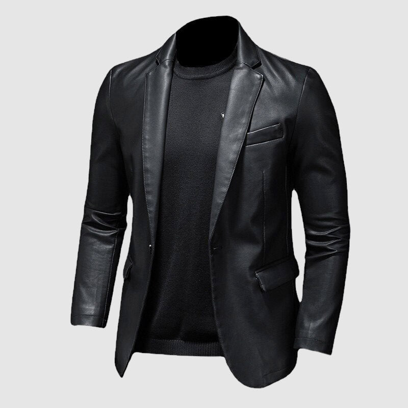 Men's Leather Jacket – Stylish Elegant Outerwear for Casual and Formal Wear