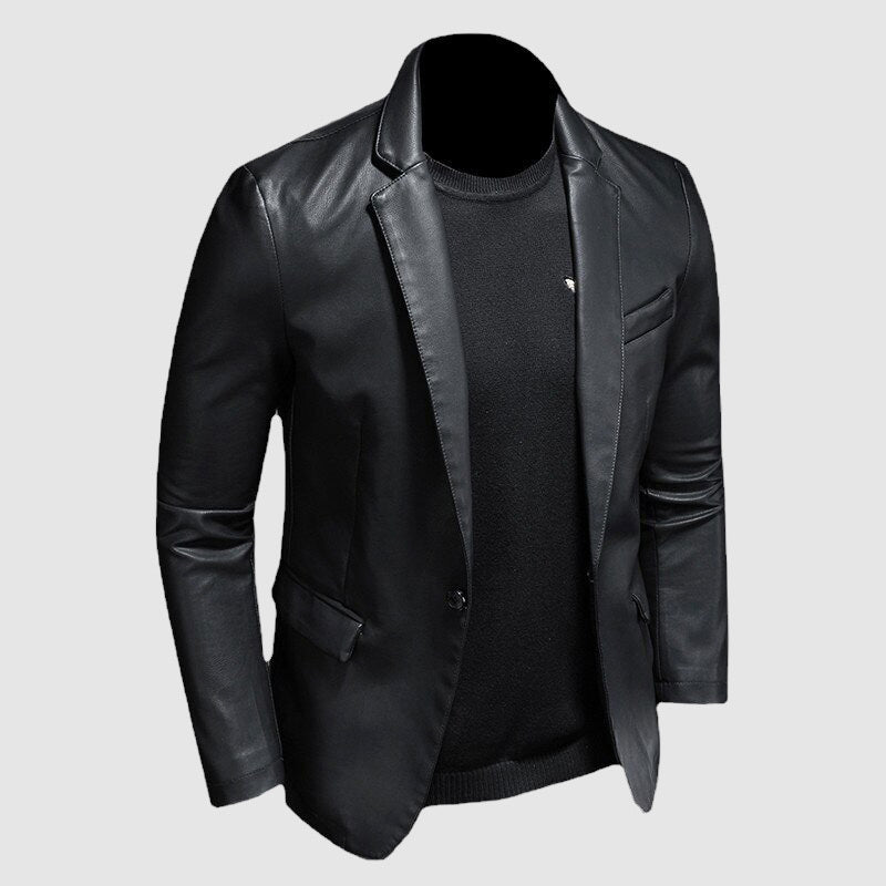 Men's Leather Jacket – Stylish Elegant Outerwear for Casual and Formal Wear