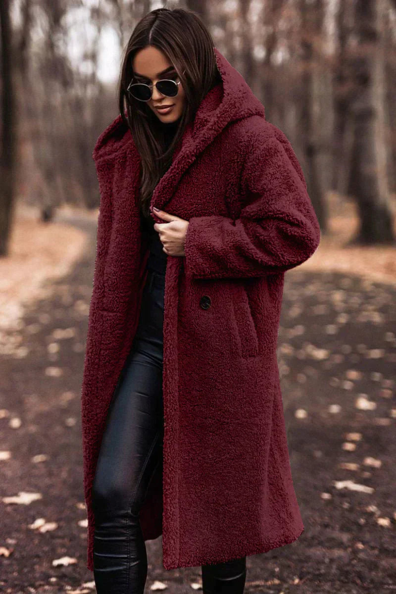 Longline Coat Women – Stylish Warm Overcoat for Winter Fashion & Comfort