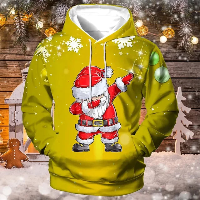 Christmas Hoodie for Men – Festive Pullover Sweatshirt, Cozy and Stylish