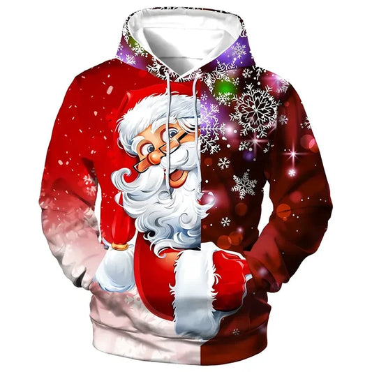 Christmas Hoodie for Men – Festive Pullover Sweatshirt with Cozy Design