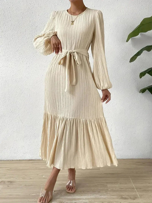 Long-Sleeved Dress for Women – Elegant Flowy Maxi Dress for Any Occasion