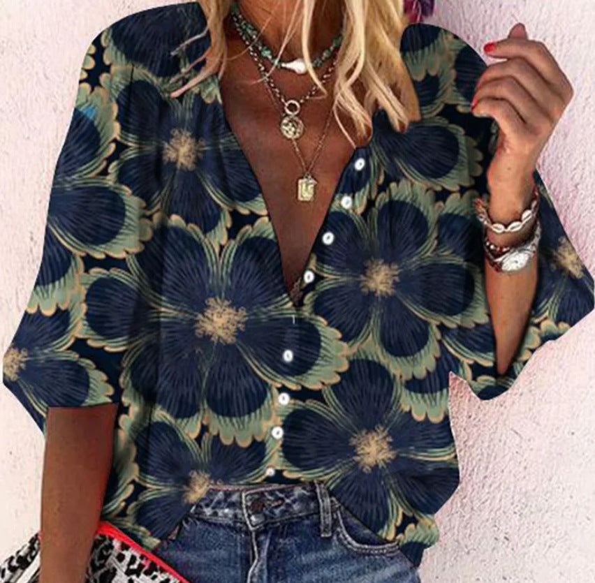 Boho Blouse for Women – Lightweight Chic Top with Flowy Design for Summer