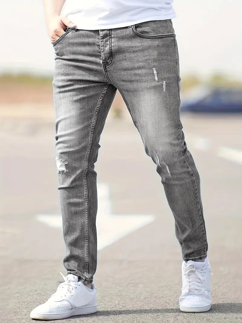 Men's Slim Fit Jeans – Stylish Stretch Denim Pants for Casual Wear