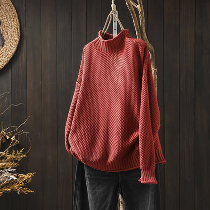 Knitted Jumper for Women – Cozy Soft Sweater for Winter Fashion