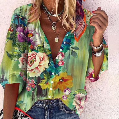 Boho Blouse for Women – Lightweight Chic Top with Flowy Design for Summer