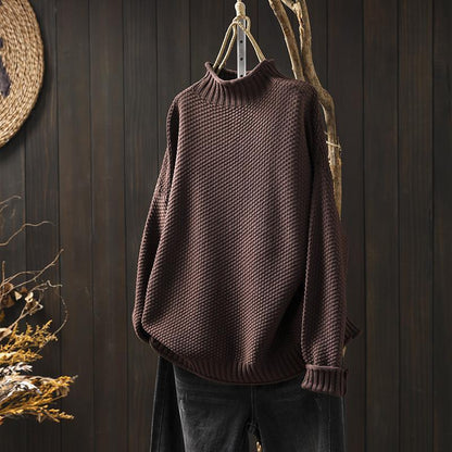 Knitted Jumper for Women – Cozy Soft Sweater for Winter Fashion