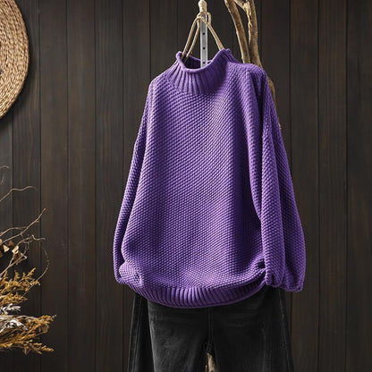 Knitted Jumper for Women – Cozy Soft Sweater for Winter Fashion