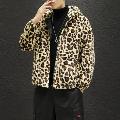 Men's Jacket Leopard Print – Stylish Casual Outerwear for Trendy Looks