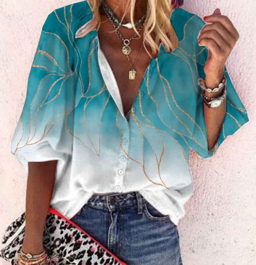 Boho Blouse for Women – Lightweight Chic Top with Flowy Design for Summer