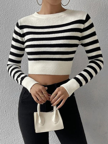 Women's Striped Jumper – Cozy Knit Sweater for Casual and Chic Outfits