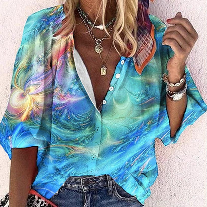 Boho Blouse for Women – Lightweight Chic Top with Flowy Design for Summer