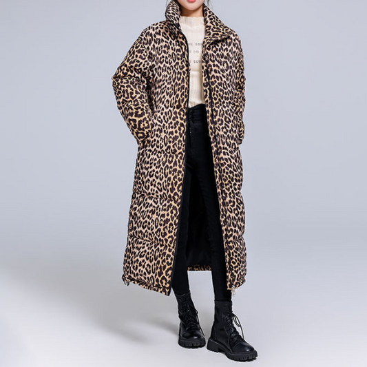 Women's Stylish Leopard Print Coat – Trendy Outerwear for Fall Fashion