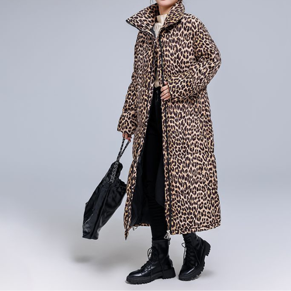 Women's Stylish Leopard Print Coat – Trendy Outerwear for Fall Fashion