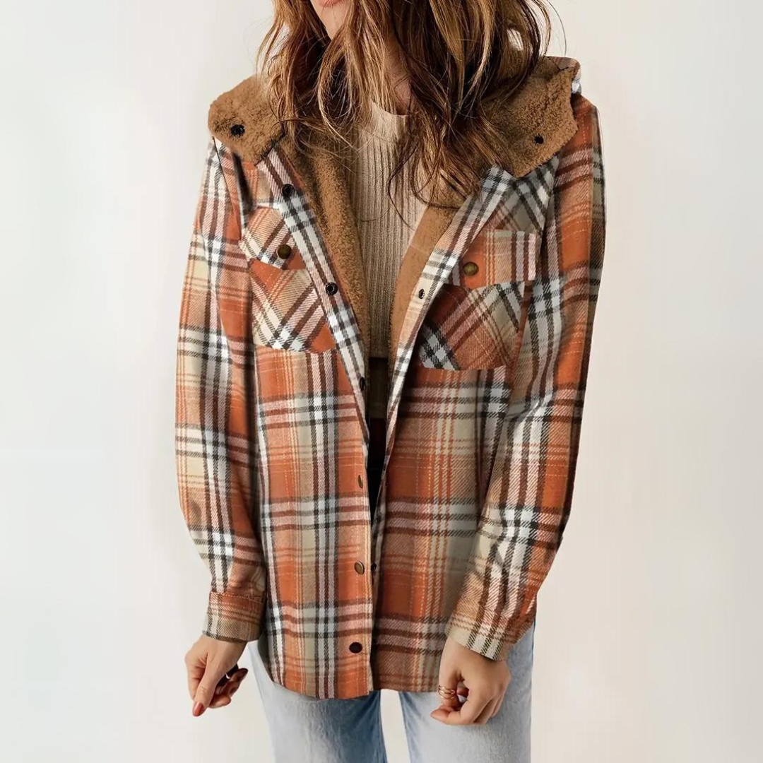 Checked Jacket for Women – Stylish Plaid Blazer for Casual and Work Wear