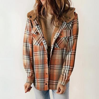 Checked Jacket for Women – Stylish Plaid Blazer for Casual and Work Wear