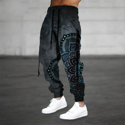 Men's Printed Sweatpants – Comfortable Casual Joggers with Pockets